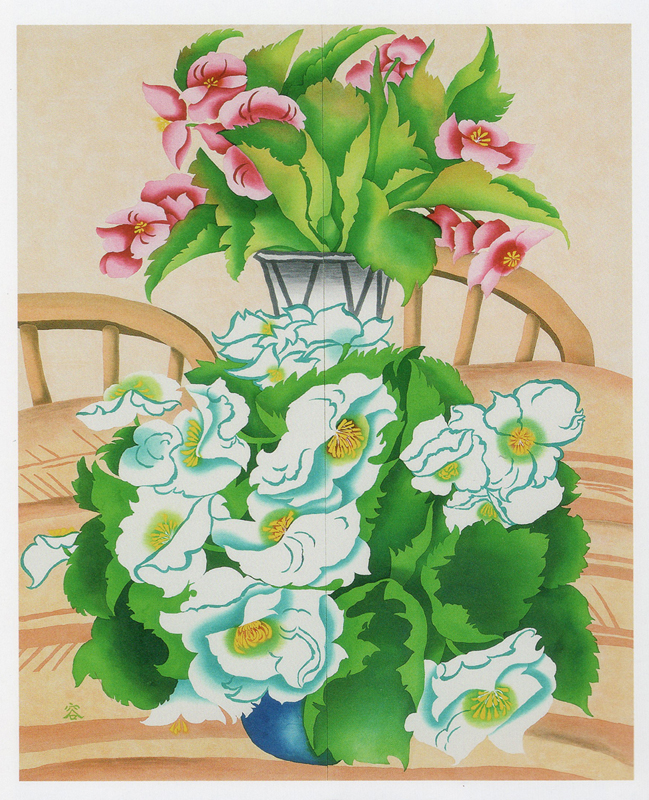 食卓のベゴニア